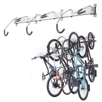 Delta Heavy Duty Track Rack Wall Mount Bike Rack- 6-Bike