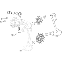 SRAM RED XPLR AXS Rear Derailleur Cage Assembly